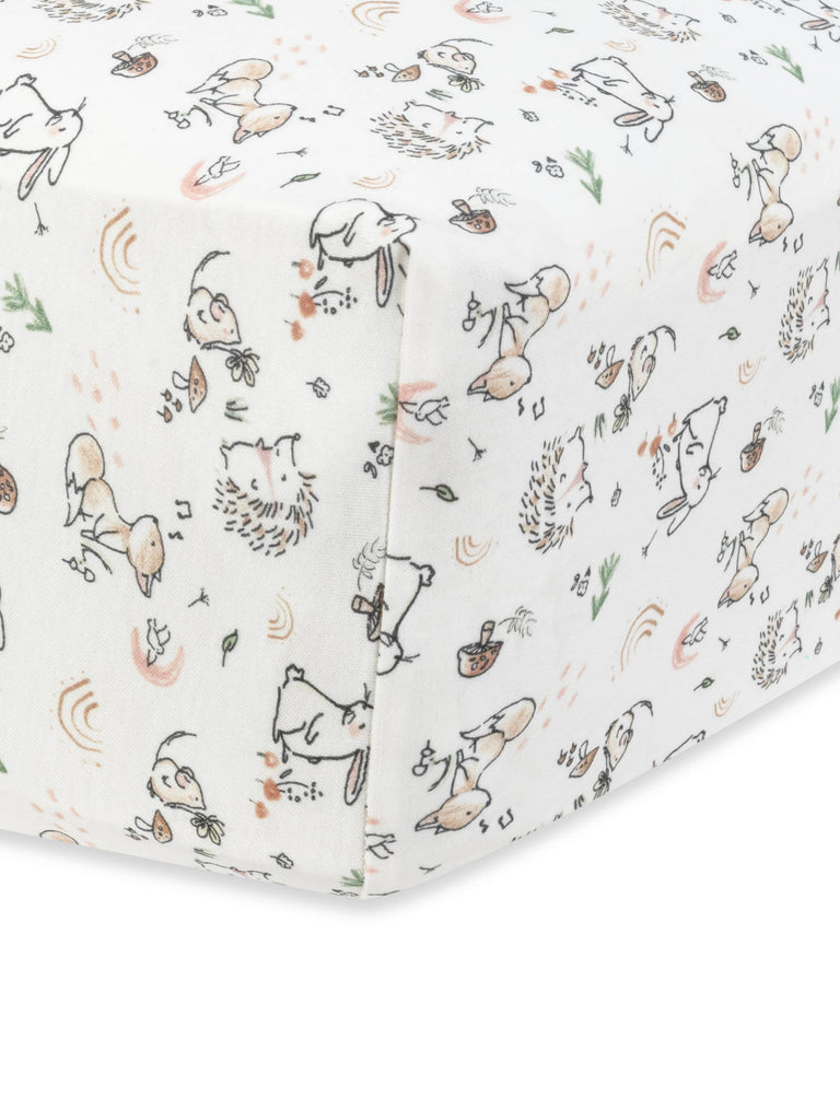 Crib Organic Sheet - Woodland Babies