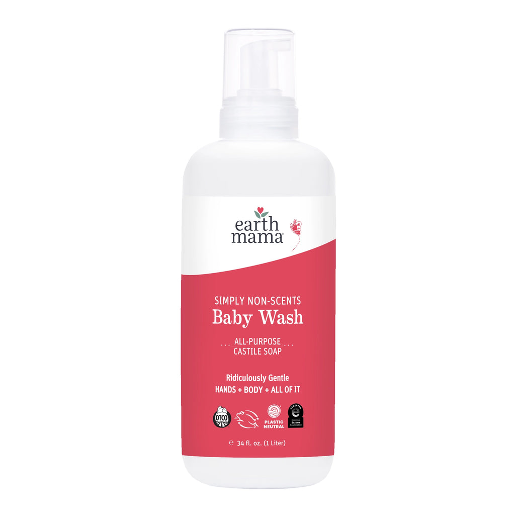 Earth Mama Simply Non-Scents Baby Wash (1 liter)