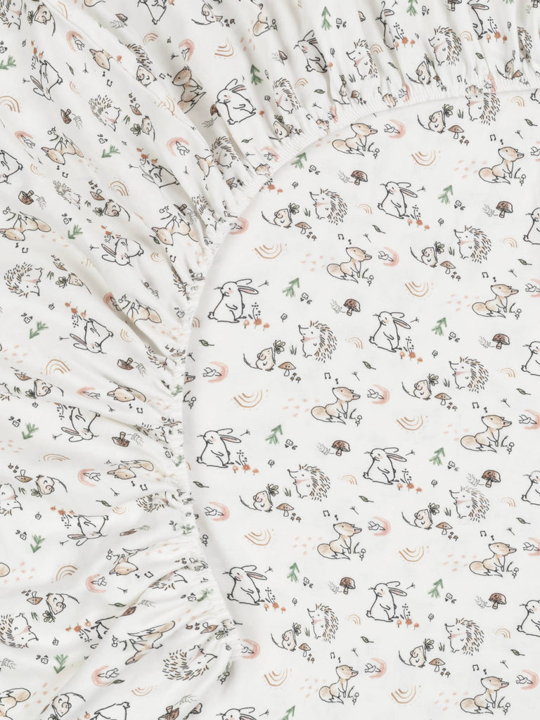 Crib Organic Sheet - Woodland Babies