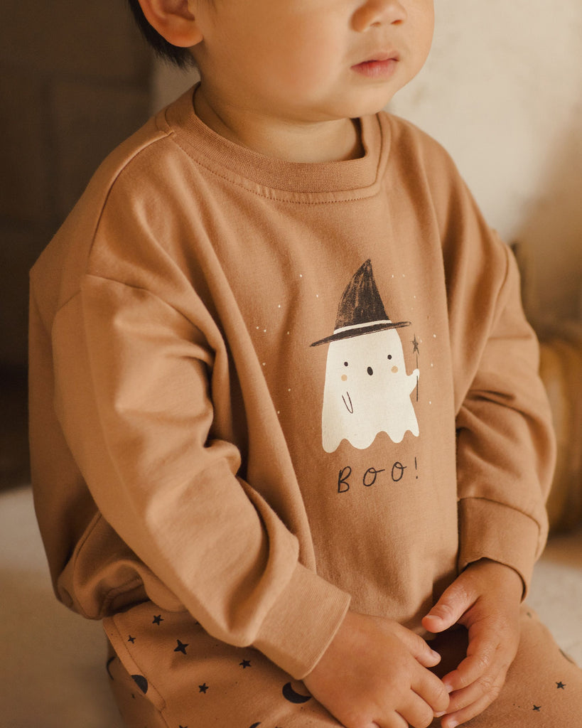 Quincy Mae Relaxed Fleece Sweatshirt | Boo