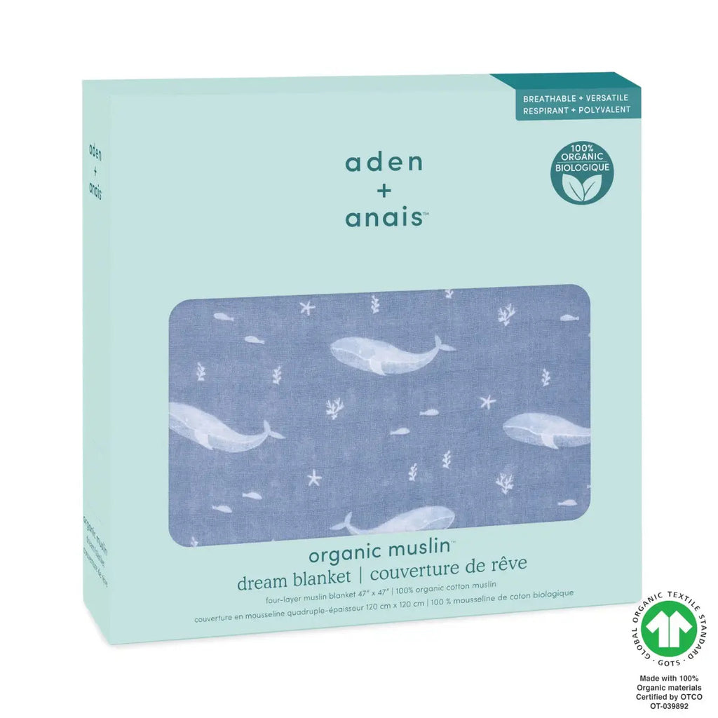 Organic Cotton Dream Blanket - Deep Sea