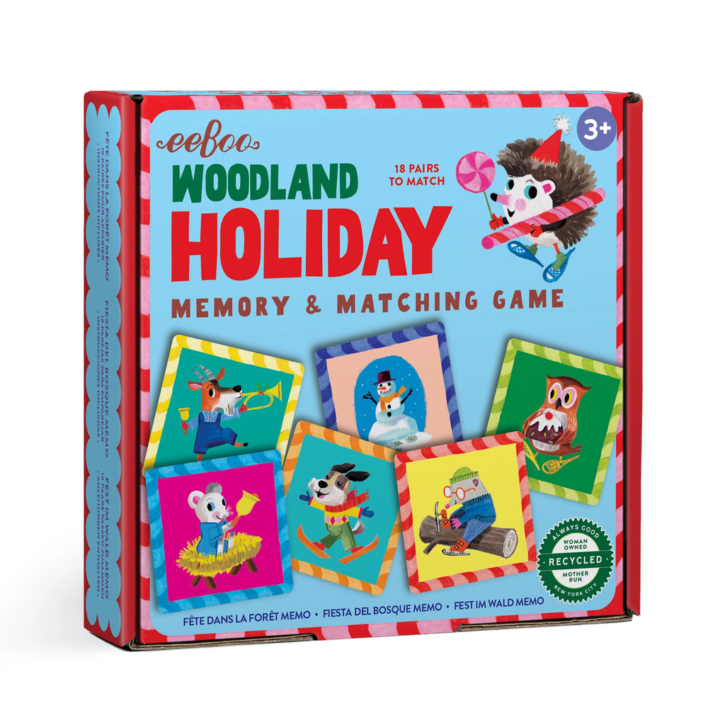 Woodland Holiday Little Square Memory Game