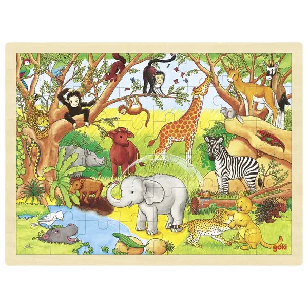 Goki Puzzle - Africa - 48 Pieces