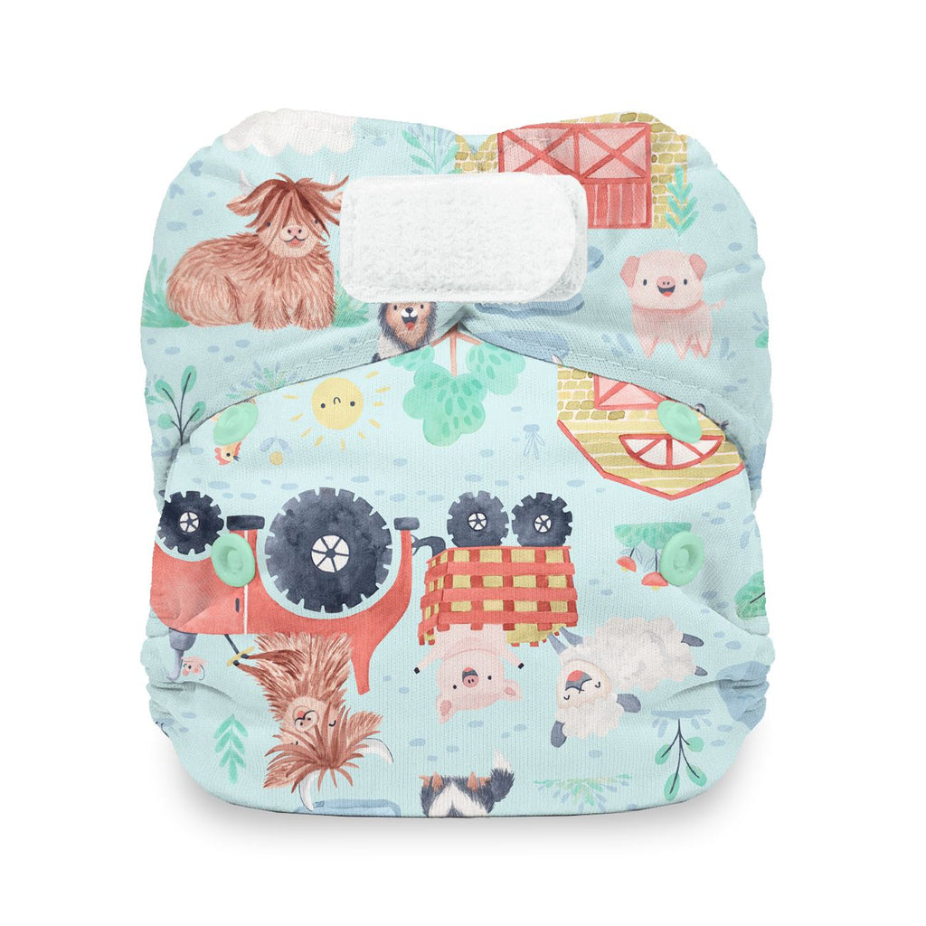 Thirsties Hook & Loop Natural Newborn AIO