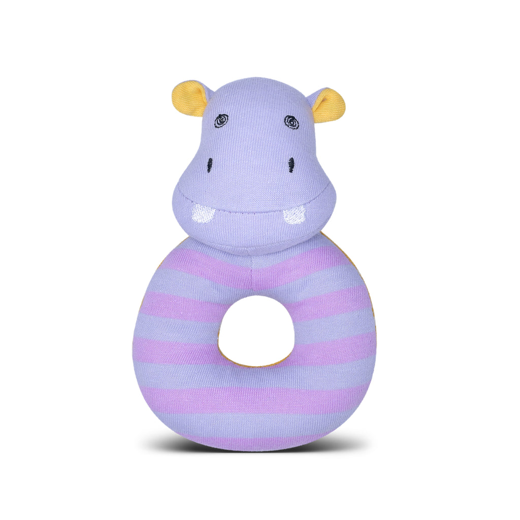 Organic Farm Buddies Rattle - Coco Hippo