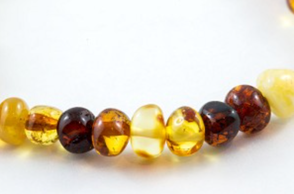 Healing Hazel Amber Baby Ankle Bracelet with Screw Clasp