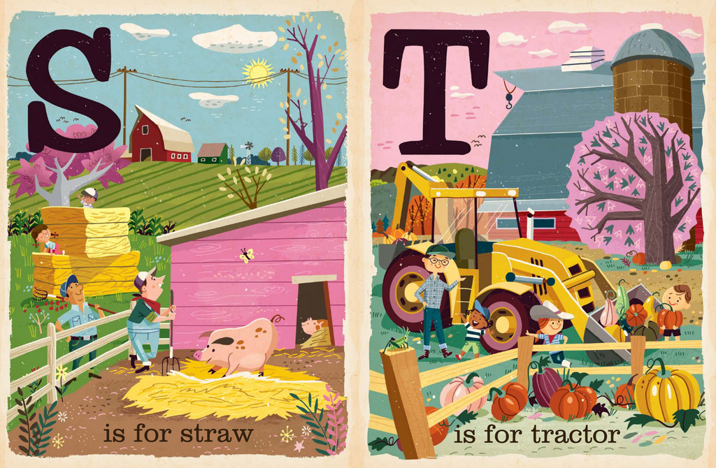 F is for Farm Board Book