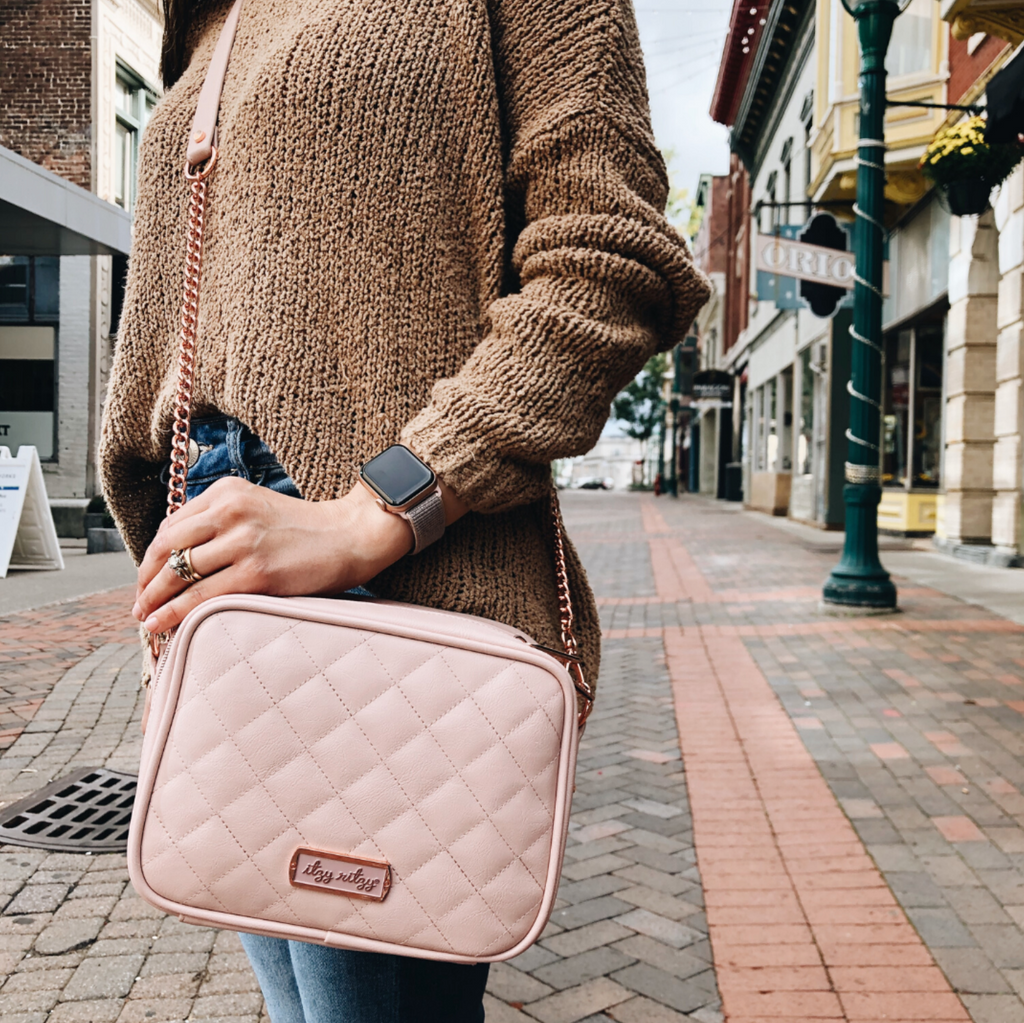 Blush Double Take™ Crossbody Diaper Bag