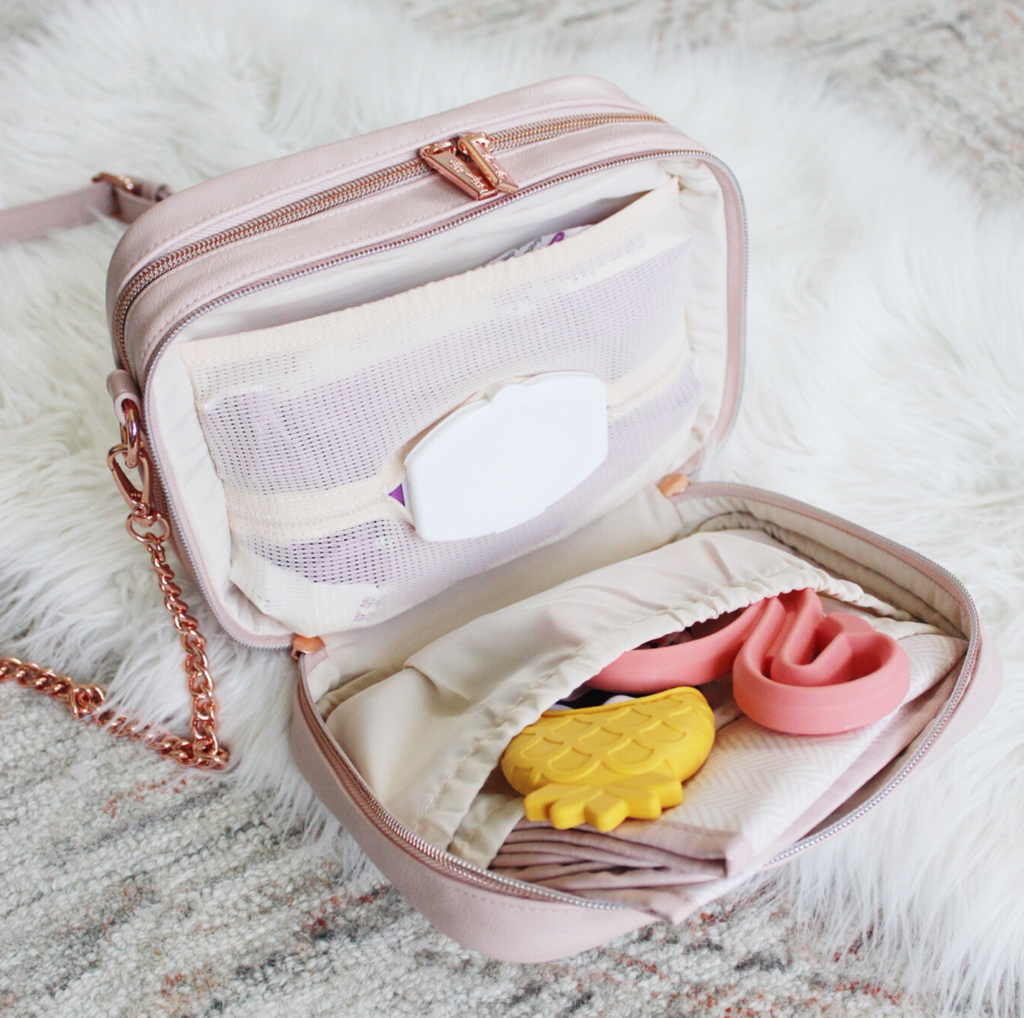 Blush Double Take™ Crossbody Diaper Bag