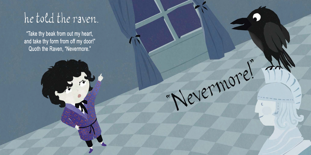 Little Poet Edgar Allan Poe: Nevermore! Board Book