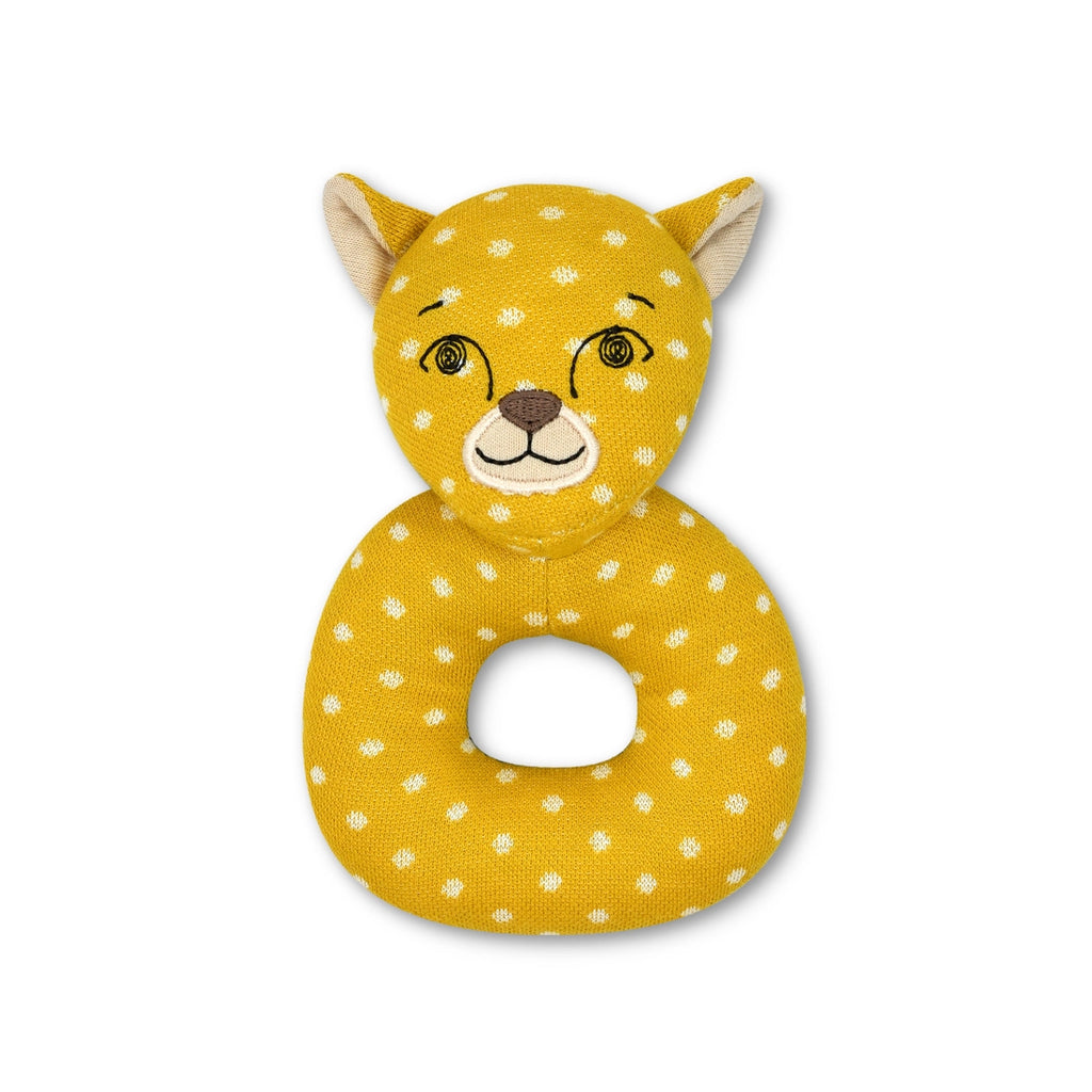 Organic Farm Buddies Rattle - Charlie Cheetah