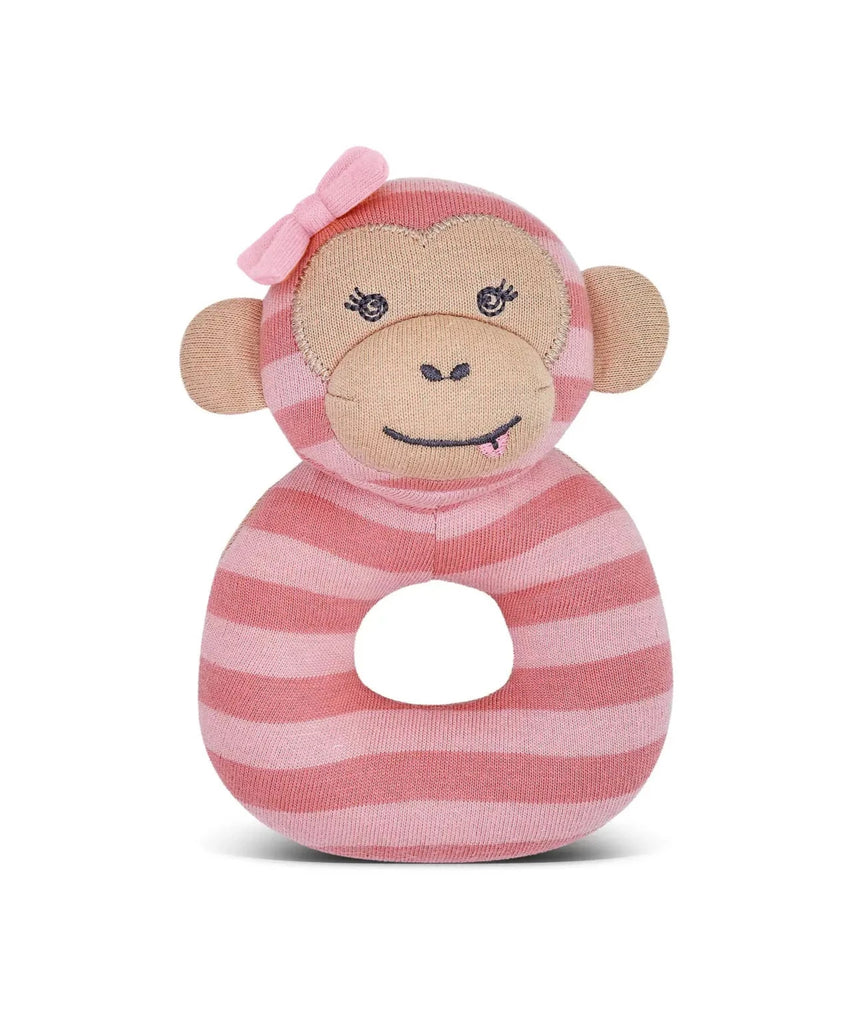 Organic Farm Buddies Rattle - Maggie Monkey