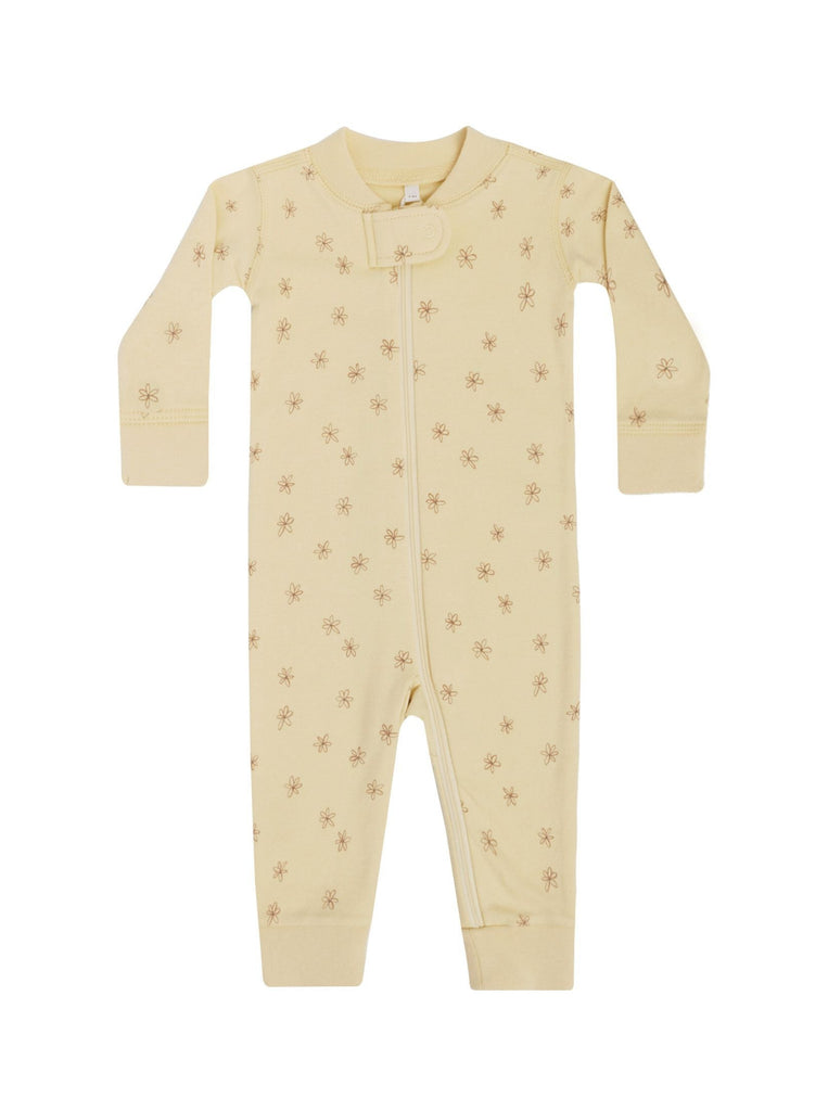 Quincy Mae zip long sleeve sleeper | blossom