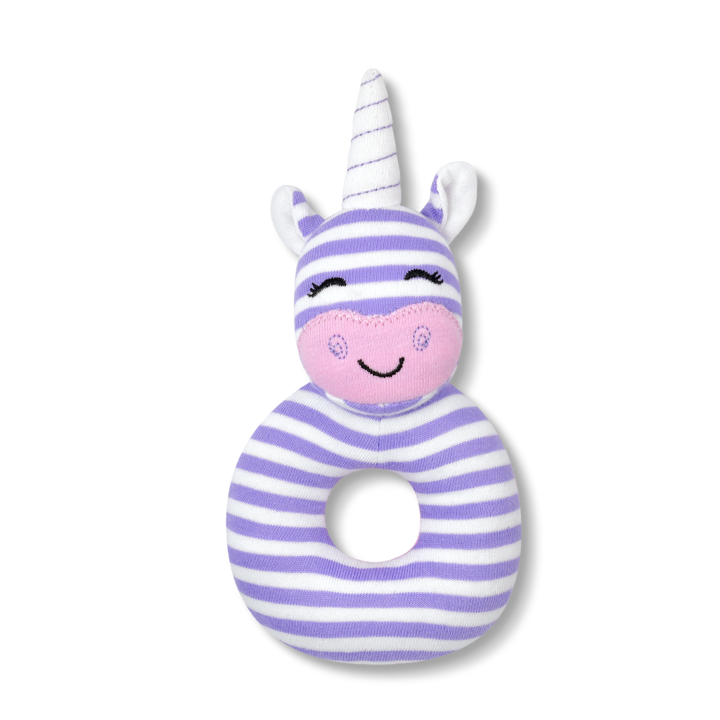 Organic Farm Buddies Rattle - Cupcake the Unicorn