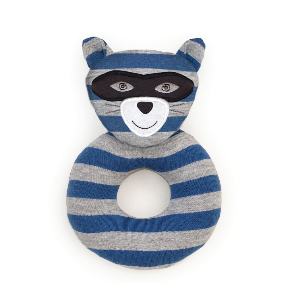 Organic Farm Buddies Rattle - Robbie Raccoon